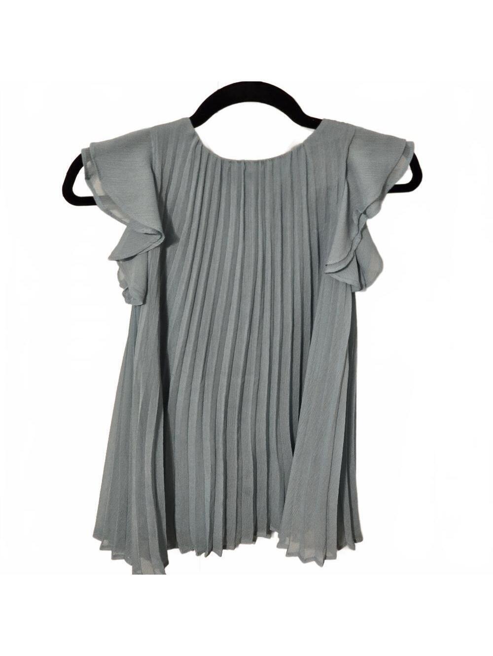 H&M Womens Off-the-Shoulder Pleated Top SZ 6 - Picture 1 of 4